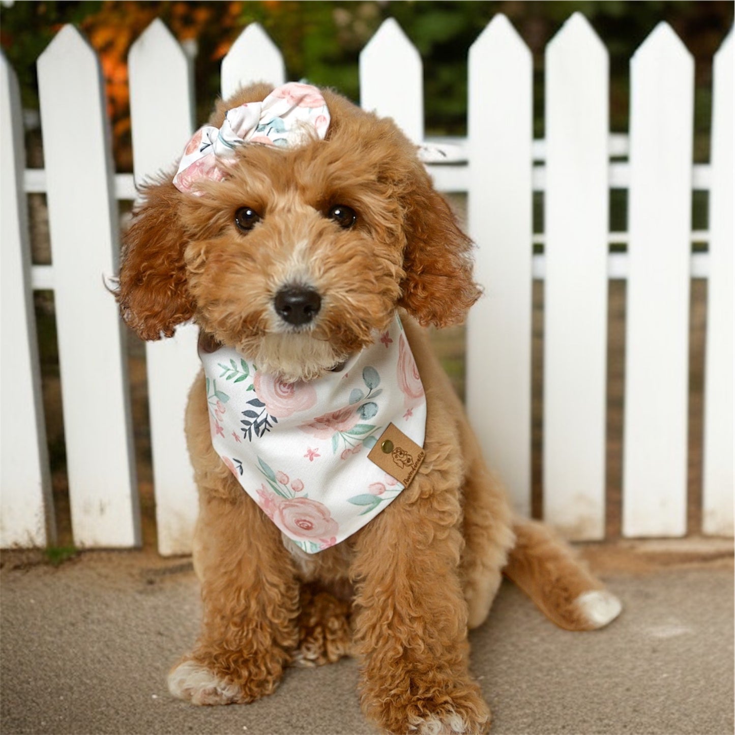 Pastel Rose Dog Bandana