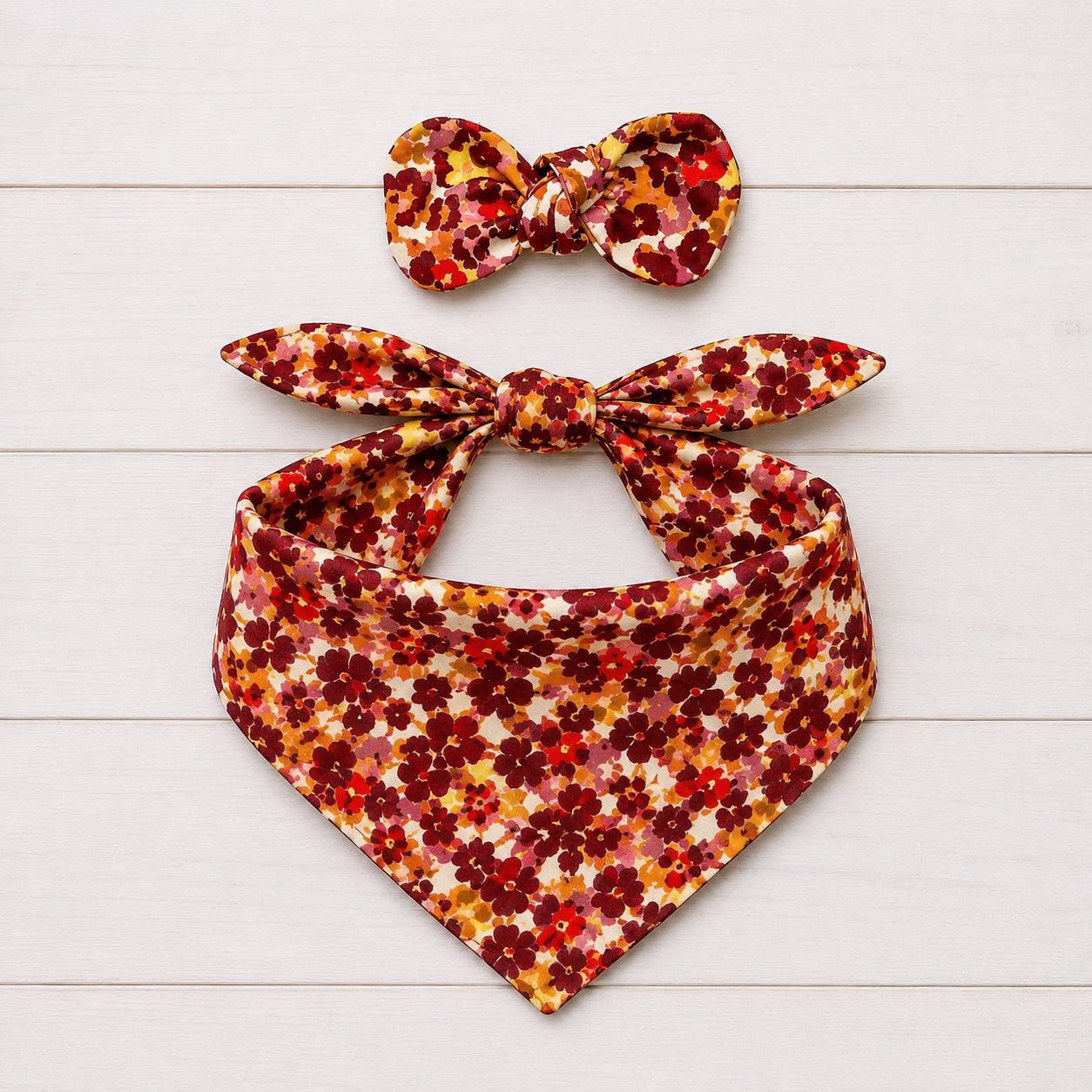 Fall Floral Dog Bandana