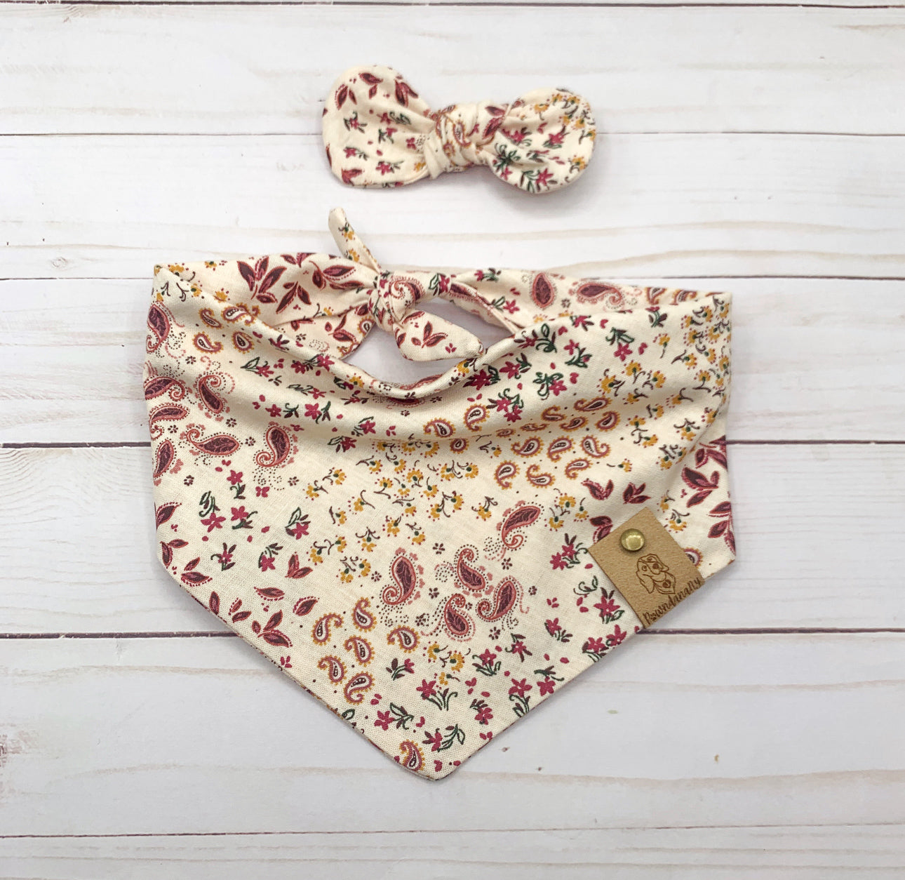 Paisley & Floral Dog Bandana