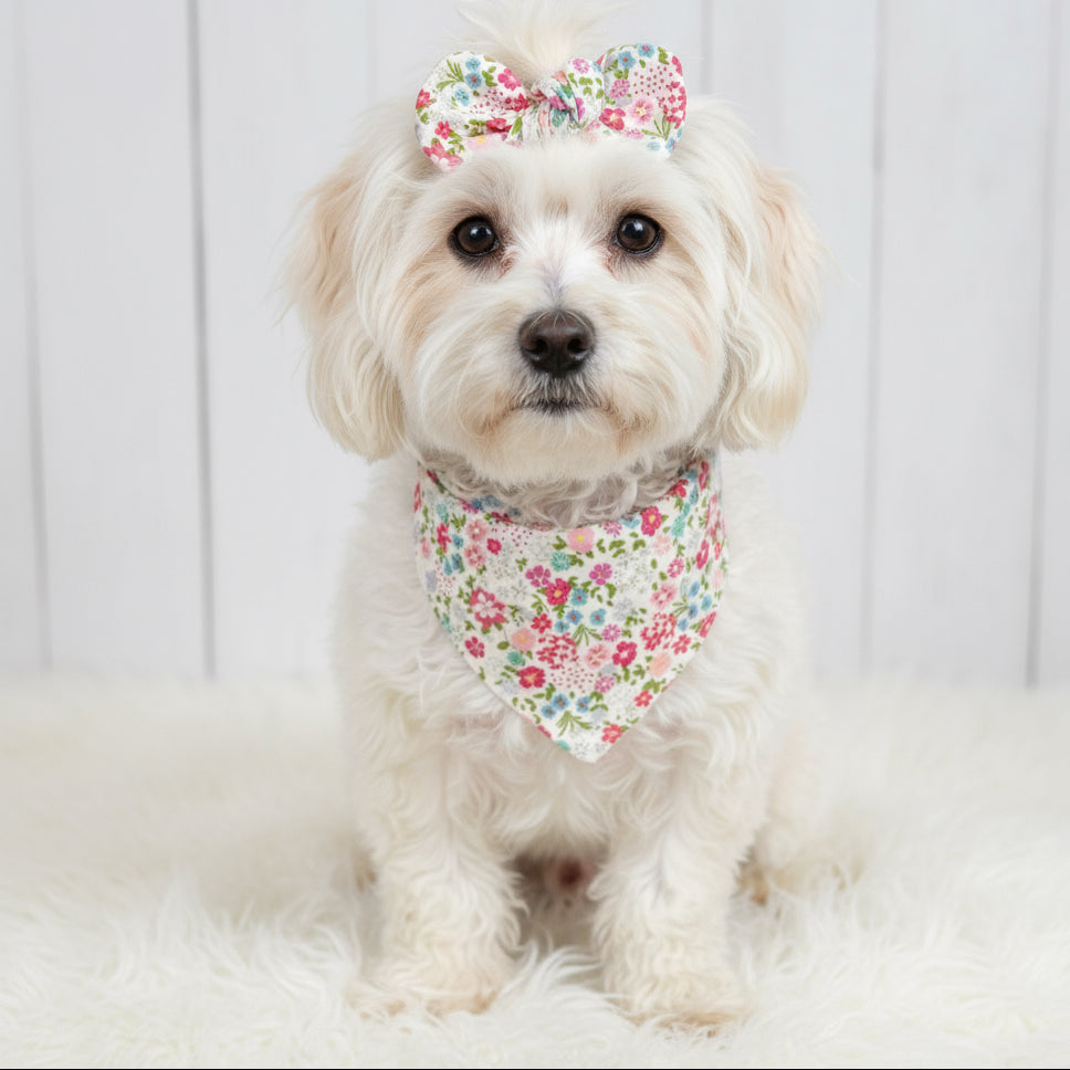 Pretty Floral Dog Bandana