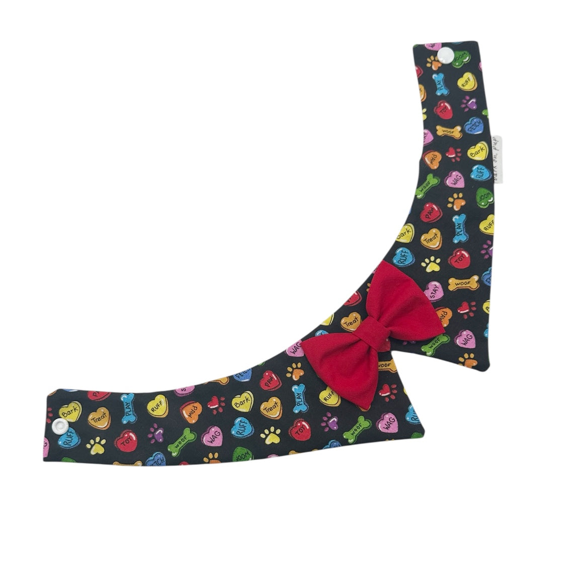 Playful Hearts Dog Tuxedo Bow Tie