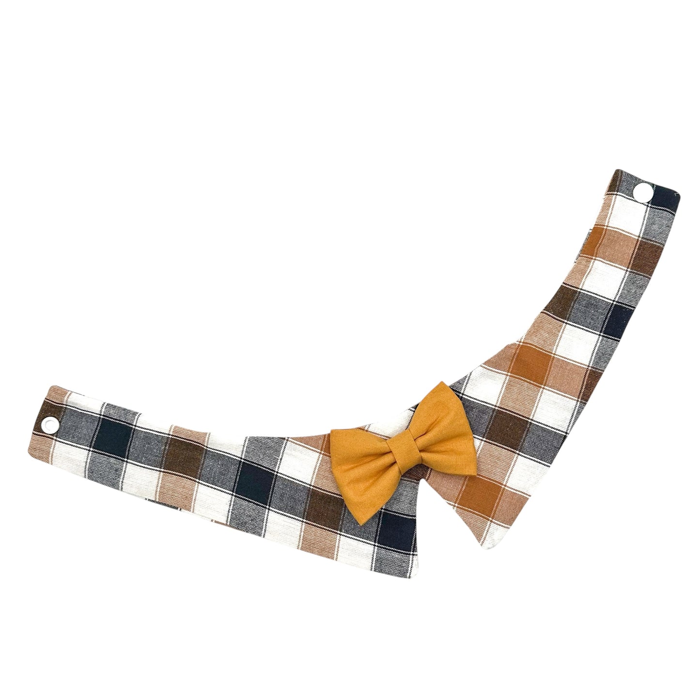 Plaid Dog Tuxedo Bow Tie