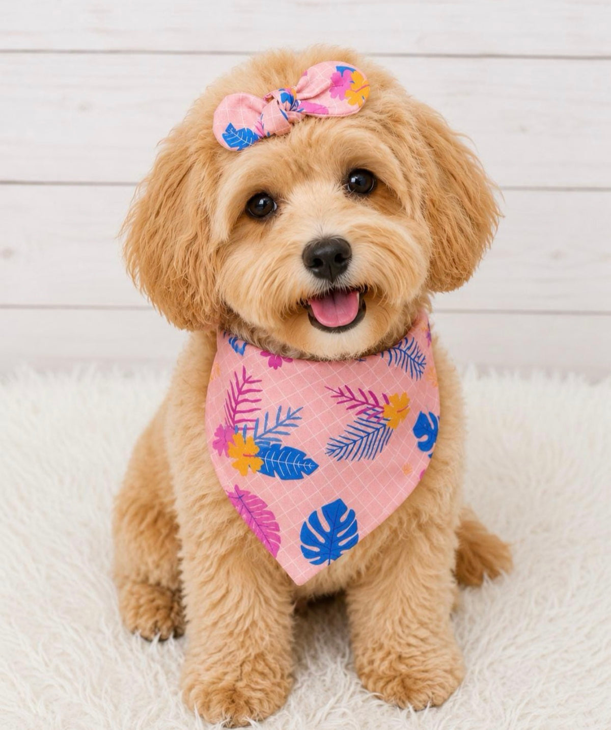 Tropical Floral Dog Bandana