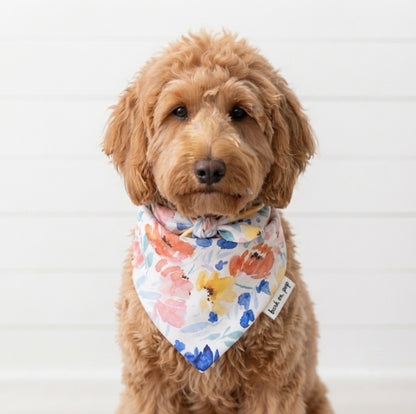 Flower Print Dog Bandana