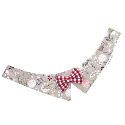 Gray Tuxedo Bow Tie Collar for Boys