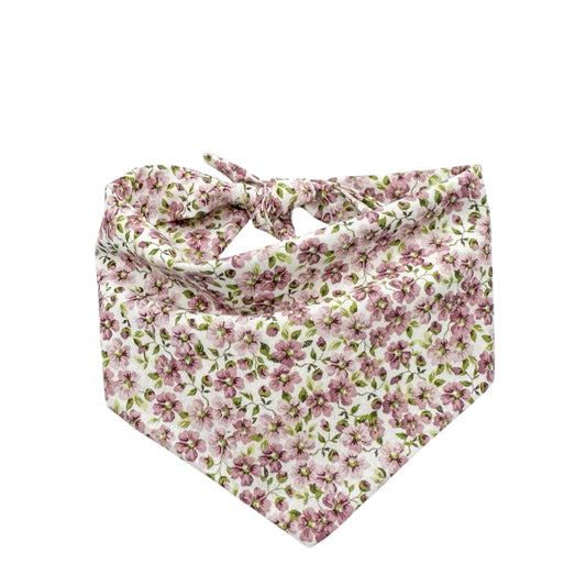 Mauve Fall Floral Dog Bandana