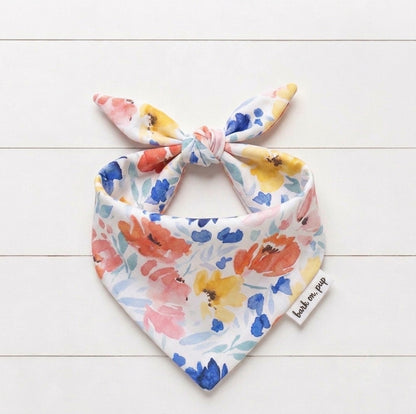 Flower Print Dog Bandana