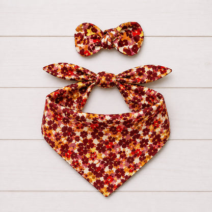 Fall Floral Dog Bandana