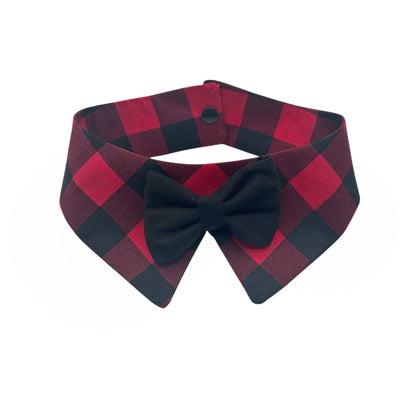 Red Buffalo Dog Tuxedo Bow Tie