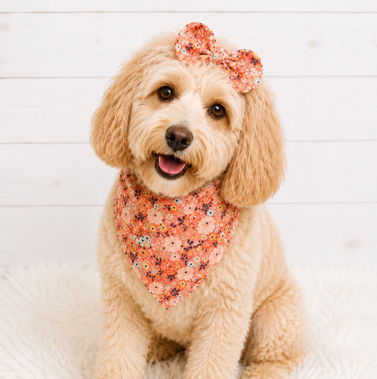 Vintage Floral Dog Bandana