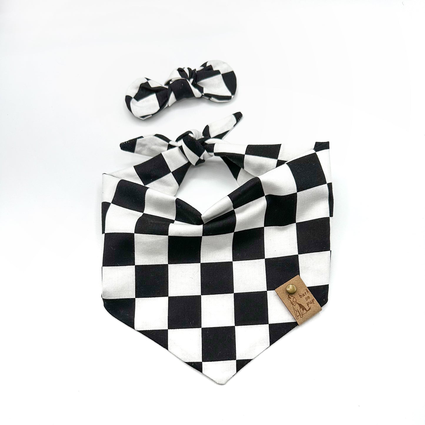 Race Flag Black Dog Bandana