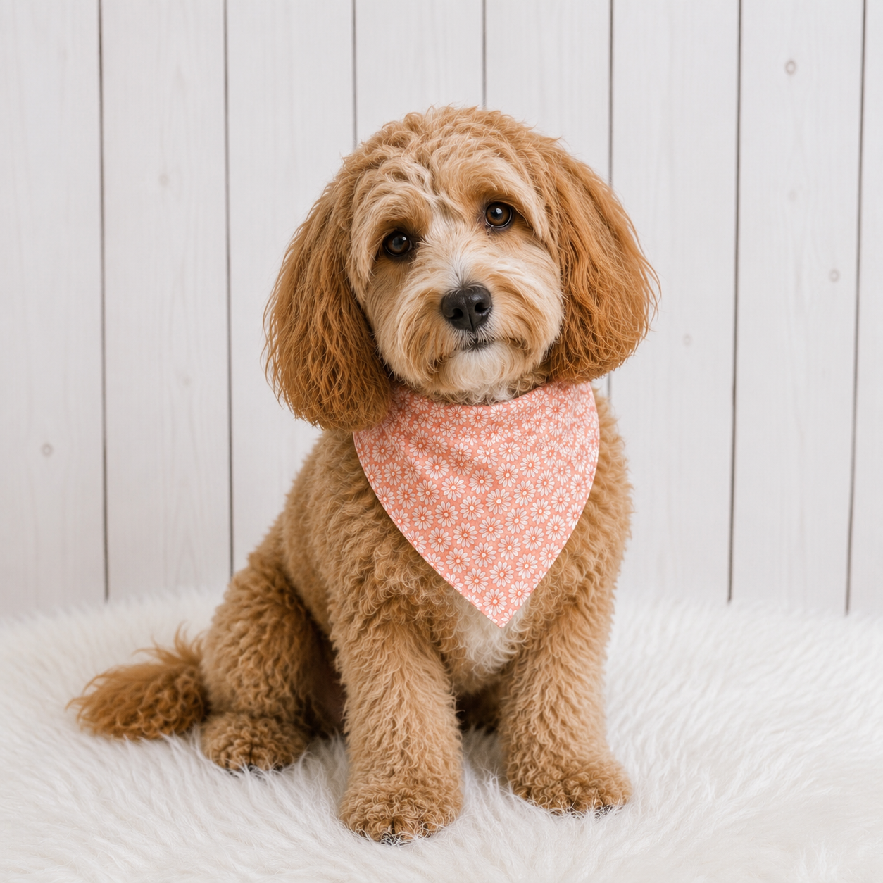 Peach Blossom Dog Bandana