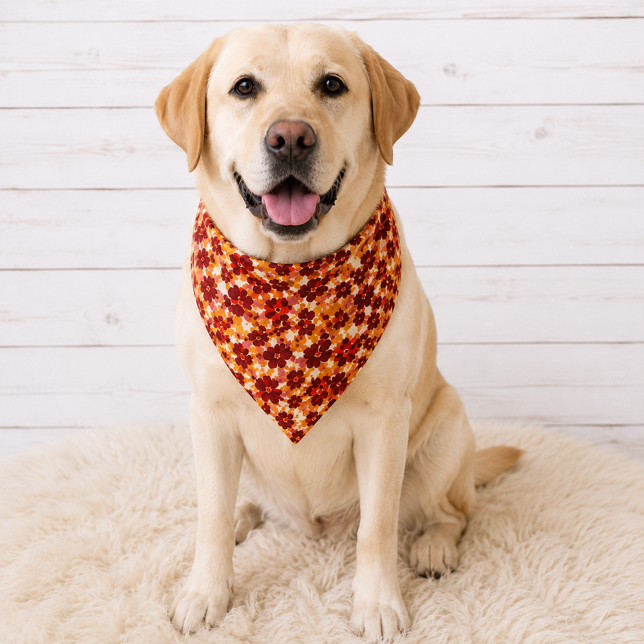 Fall Floral Dog Bandana