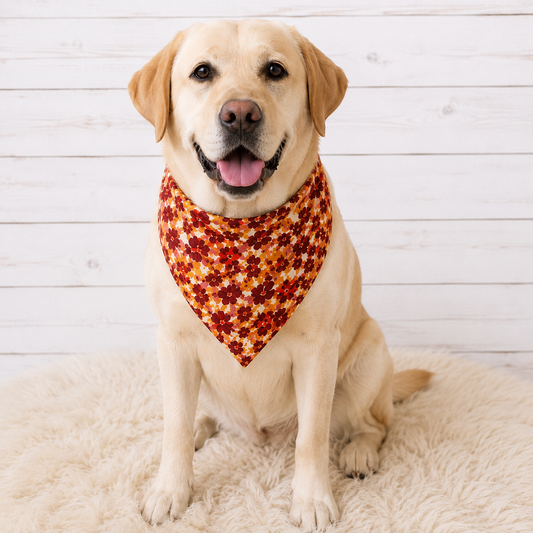 Fall Floral Dog Bandana