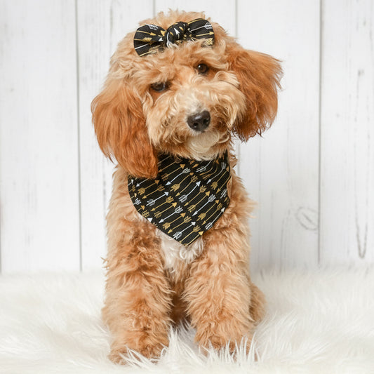 Black Arrows Dog Bandana