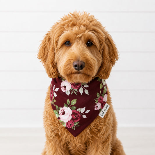 Berry Rose Dog Bandana