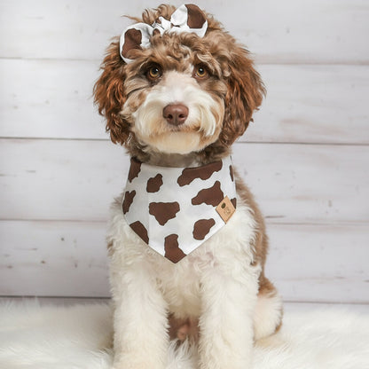 Brown Cow Dog Bandana