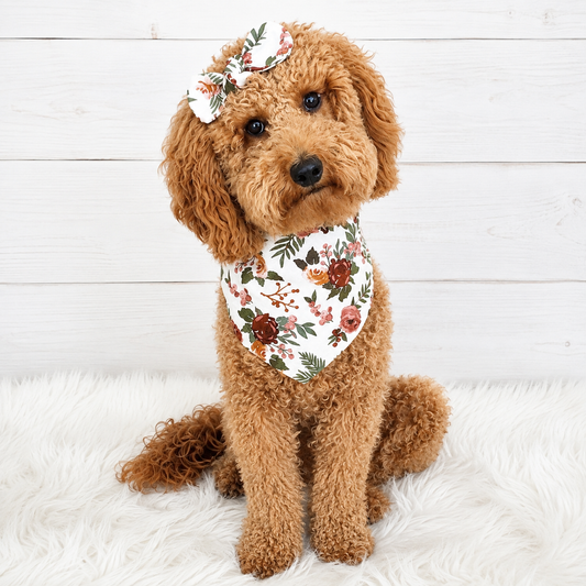 Floral Mauve Dog Bandana