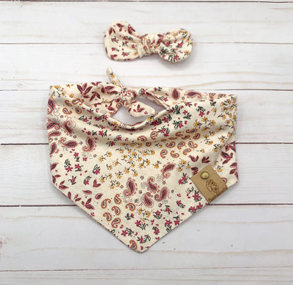 Paisley Floral Dog Bandana