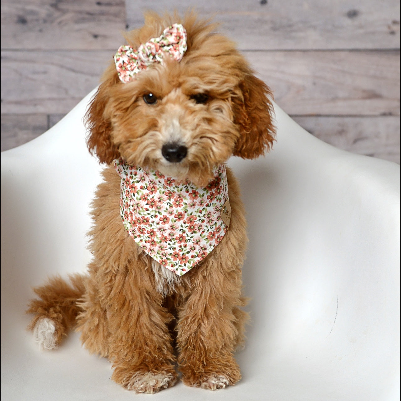 Dusty Floral Dog Bandana
