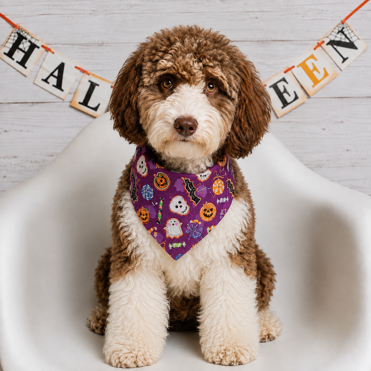 Halloween Cookie Treat Dog Bandana