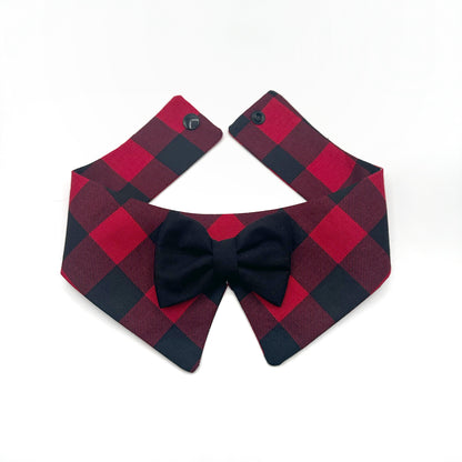 Red Buffalo Dog Tuxedo Bow Tie