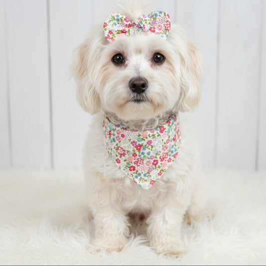 Pretty Floral Dog Bandana