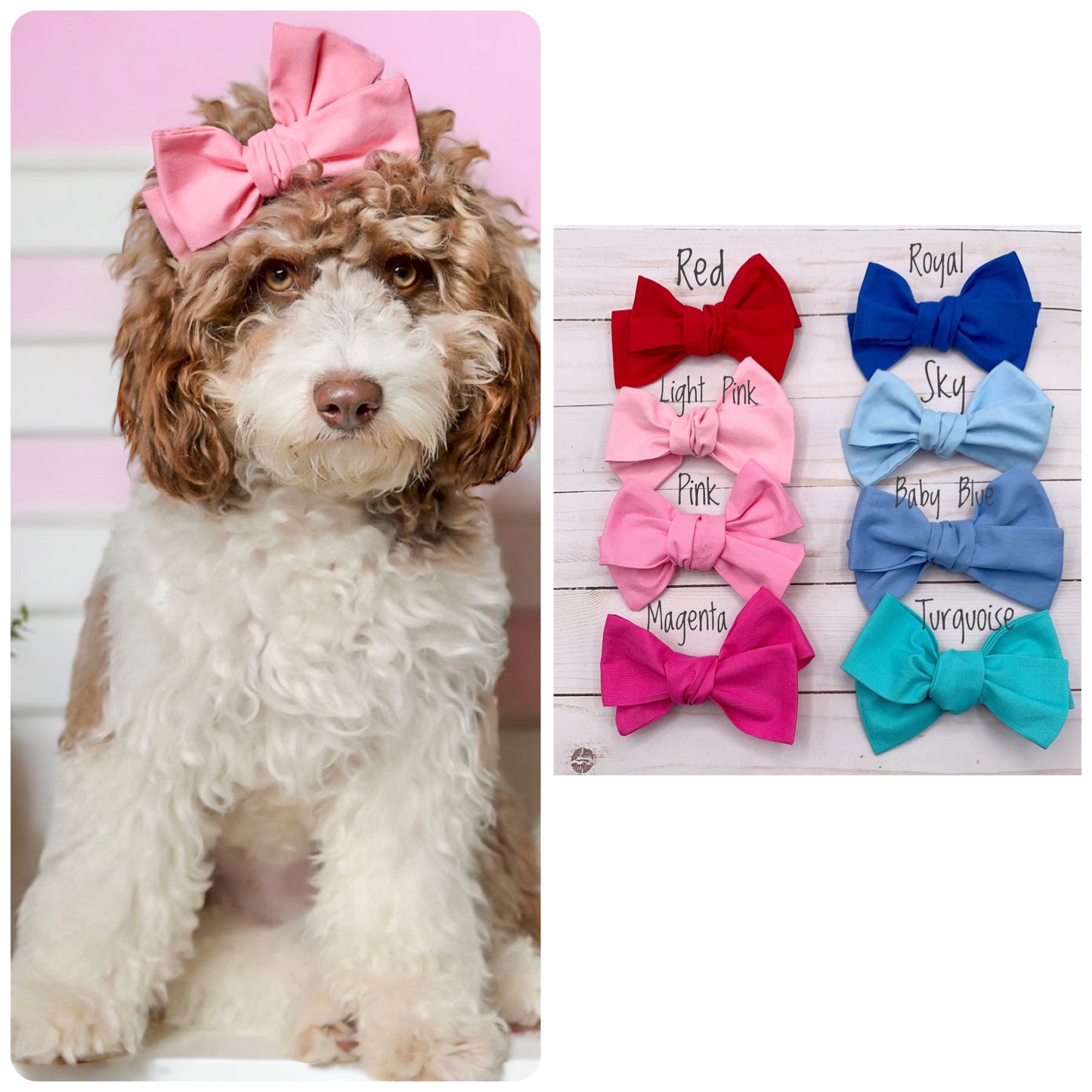 Pinwheel Dog Hair Bows