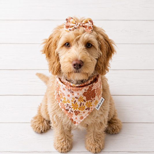 Boho Floral Dog Bandana