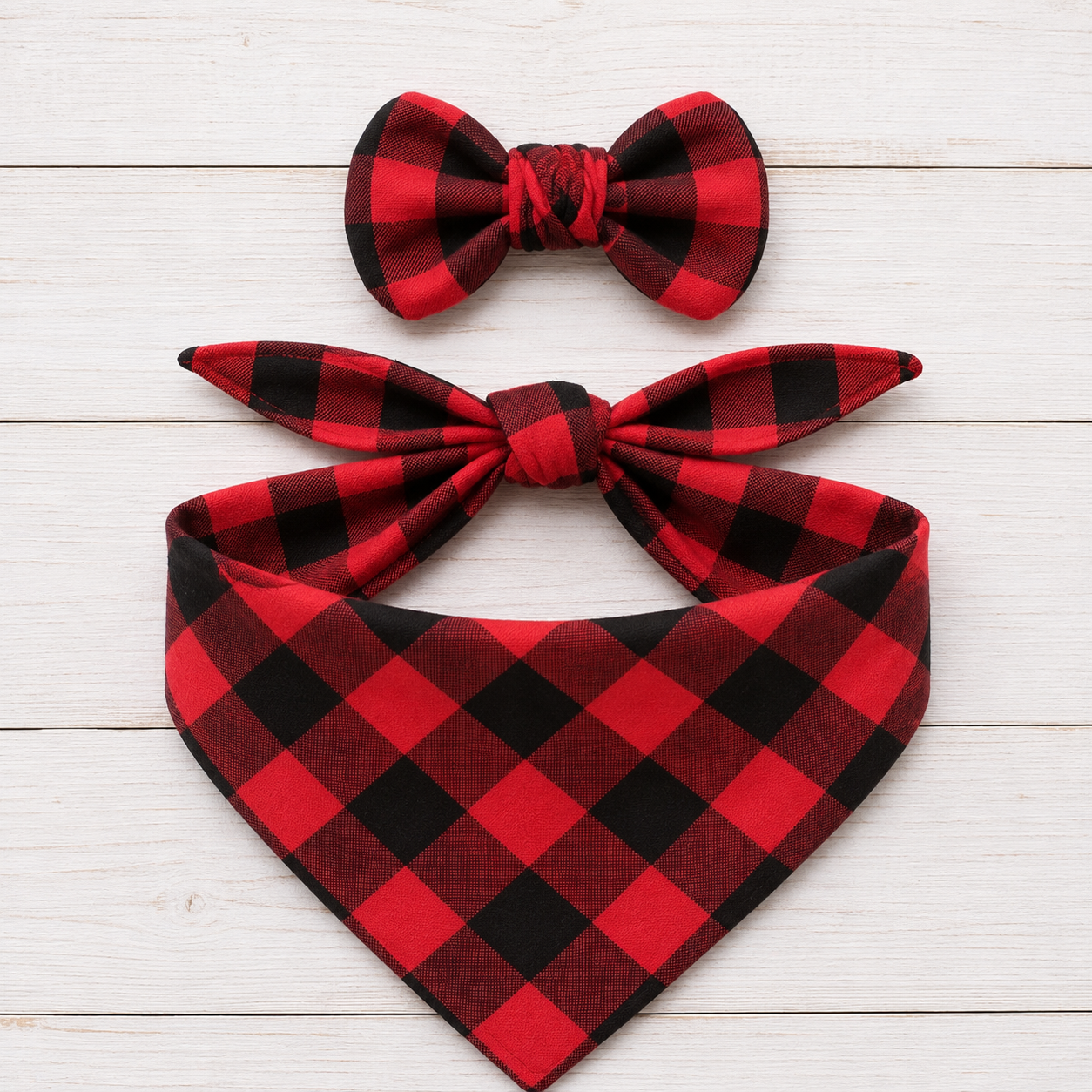 Red Buffalo Dog Bandana