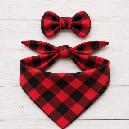 Red Buffalo Dog Bandana
