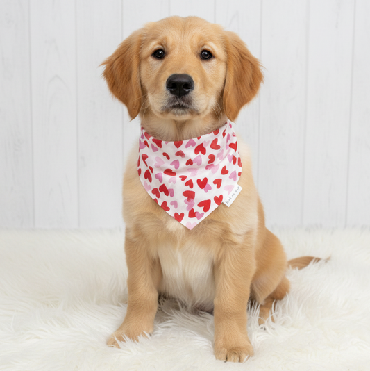Hearts Valentine’s Day Dog Bandana