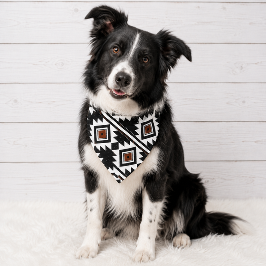 Boho Rust Aztec Dog Bandana