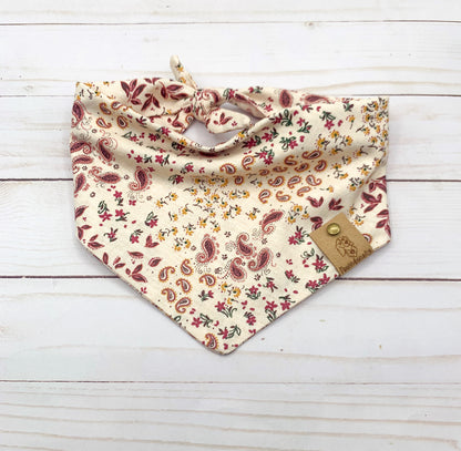 Paisley Floral Dog Bandana