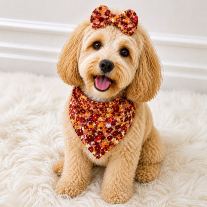 Fall Floral Dog Bandana
