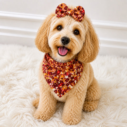 Fall Floral Dog Bandana