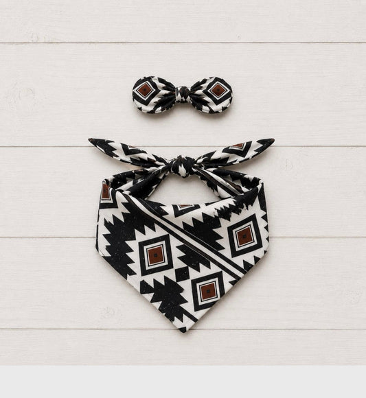 Boho Rust Aztec Dog Bandana