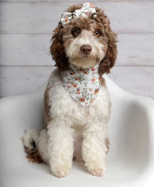 Rustic Floral Dog Bandana