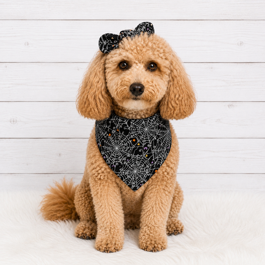 Spiderweb Halloween Dog Bandana