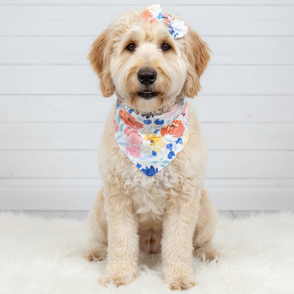 Flower Print Dog Bandana