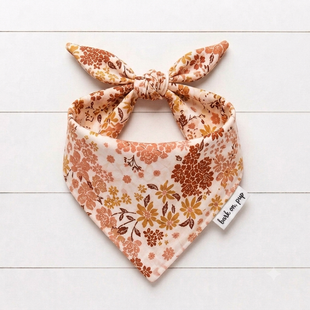Boho Floral Dog Bandana