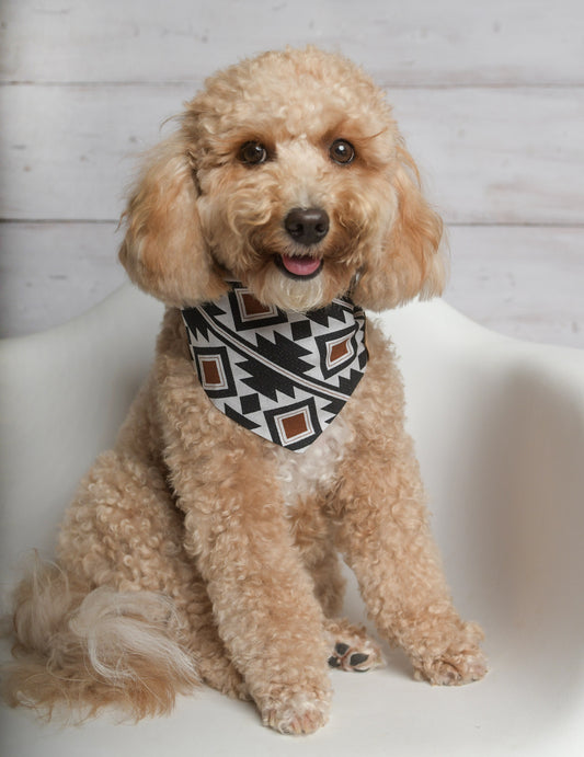 Boho Rust Aztec Dog Bandana