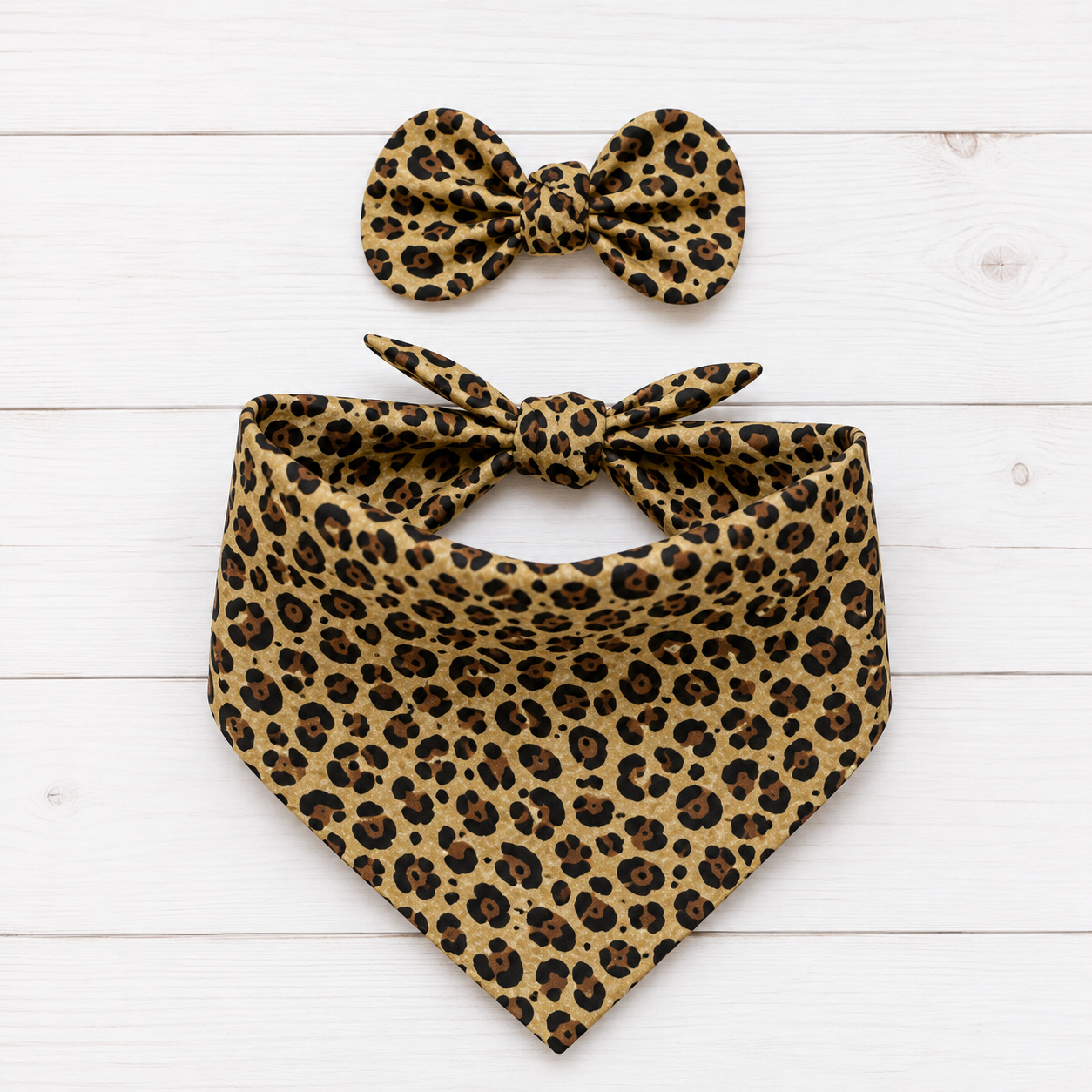 Cheetah Dog Bandana