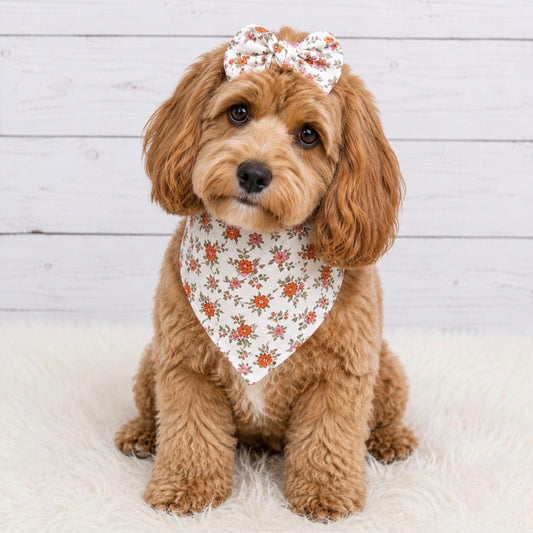 Rustic Floral Dog Bandana