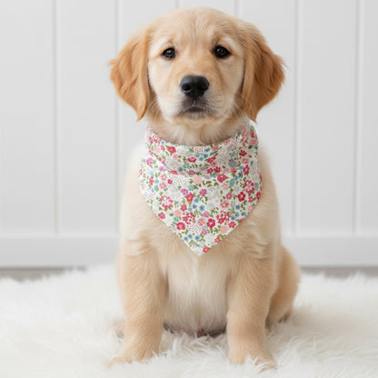 Pretty Floral Dog Bandana