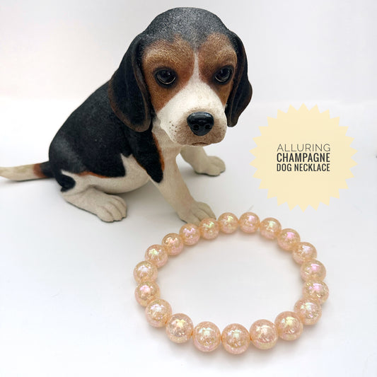 Alluring Champagne Dog Necklace