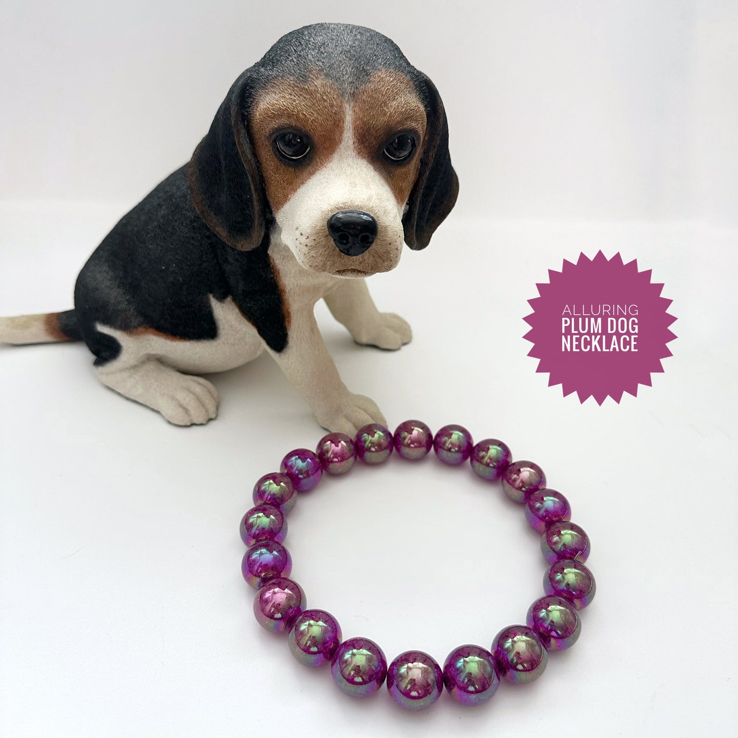 Alluring Plum Dog Necklace