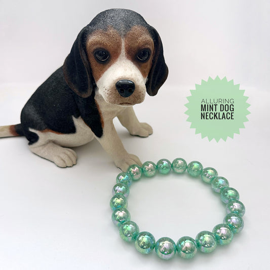 Alluring Mint Dog Necklace