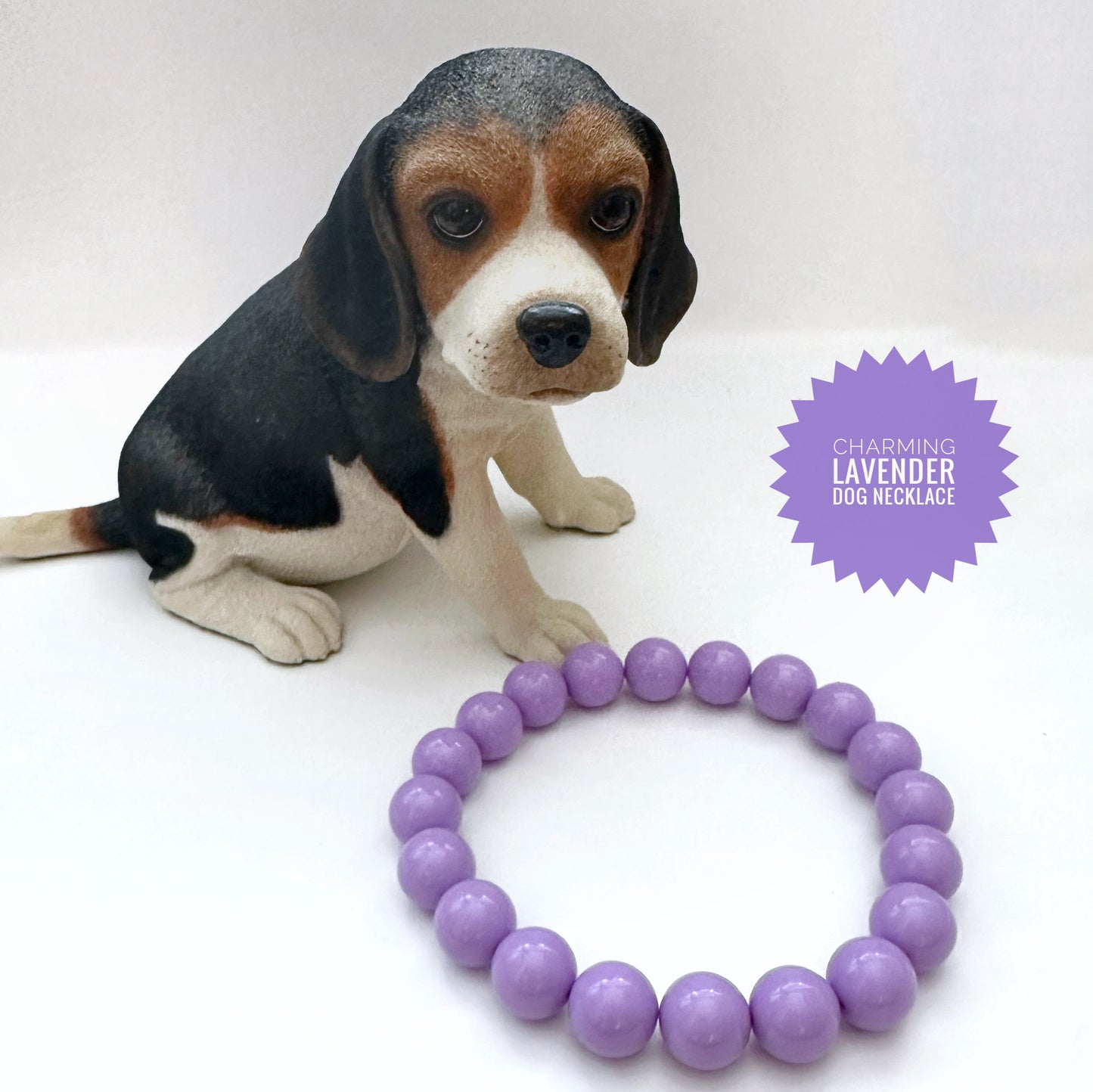 Charming Lavender Dog Necklace