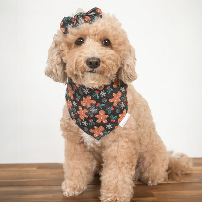 Gingerbread Holiday Dog Bandana